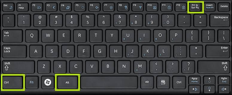 Tombol Shortcut Screenshot Keyboard Laptop