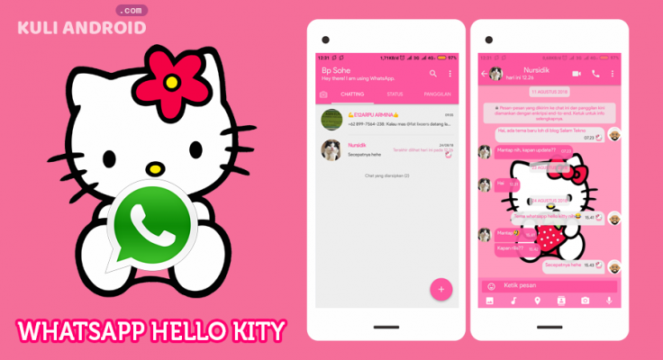 Tema WhatsApp Hello Kitty Terbaru