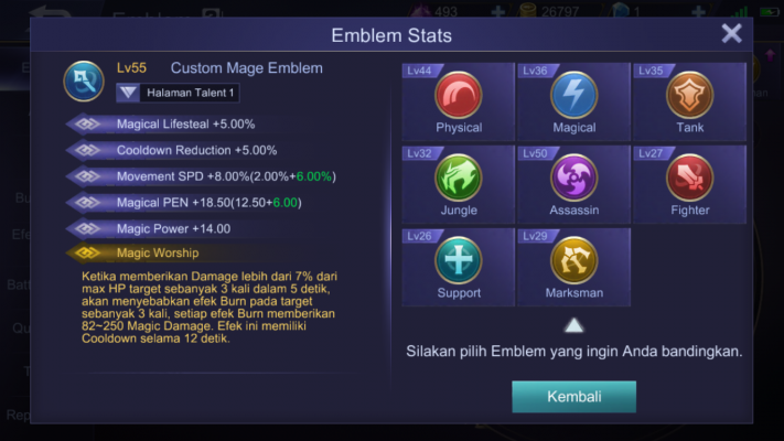 Custom Emblem Mobile Legends Terbaru