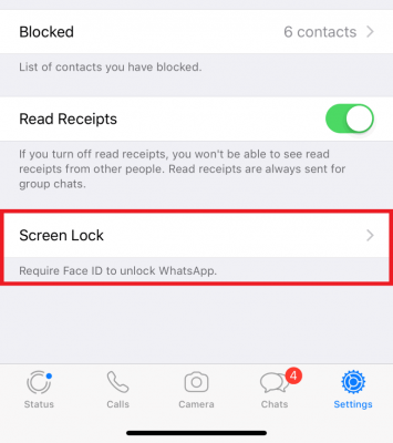 Cara aktifkan sidik jari whatsapp iphone