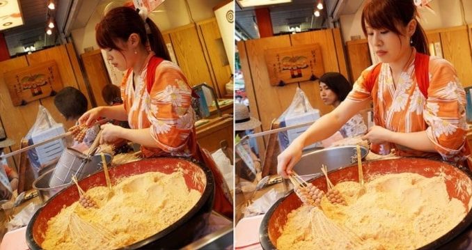 Asakusa Kibidango Azuma: Penjual Wanita dengan Kimono